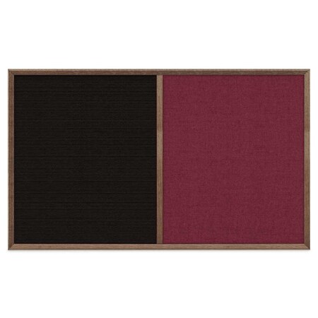 United Visual Products Slim Style Indoor Enclosed Corkboard, 18 UV501SC-BLACK-ULTMAR